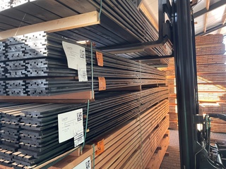 Ca. 45x Grenen Acoustic Design Profiel, 22x142mm, lengte 450cm